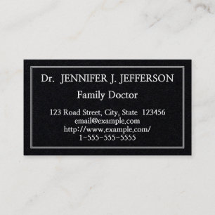 Carte de visite professionnel et simple médecin de