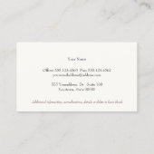 Carte De Visite Professionnel Exécutif Cuir Brown (Dos)