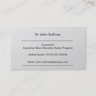 Carte De Visite Professionnel expert de consultant en matière de