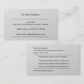 Carte De Visite Professionnel expert de consultant en matière de (Devant / Derrière)