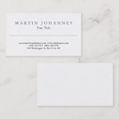 Carte de visite professionnel extraordinaire blanc (Devant / Derrière)