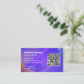 Carte De Visite Professionnel Eyelash Moderne (Debout devant)