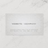 Carte de visite professionnel fait sur commande de (Dos)