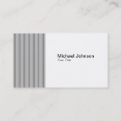 Carte De Visite Professionnel fait sur commande de filet noir gris (Dos)