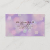 Carte De Visite Professionnel faux glamour moderne élégant clair (Dos)