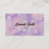 Carte De Visite Professionnel faux glamour moderne élégant clair (Devant)