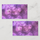 Carte De Visite Professionnel faux glamour moderne élégant clair (Devant / Derrière)