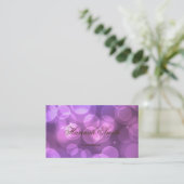 Carte De Visite Professionnel faux glamour moderne élégant clair (Debout devant)