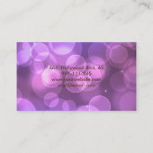 Carte De Visite Professionnel faux glamour moderne élégant clair (Dos)