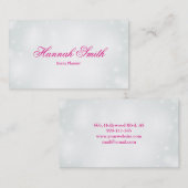 Carte De Visite Professionnel faux glamour moderne élégant clair (Devant / Derrière)