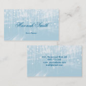 Carte De Visite Professionnel faux glamour moderne élégant clair (Devant / Derrière)