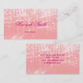 Carte De Visite Professionnel faux glamour moderne élégant clair (Devant / Derrière)