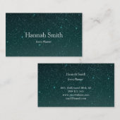 Carte De Visite Professionnel faux glamour moderne élégant plaine (Devant / Derrière)