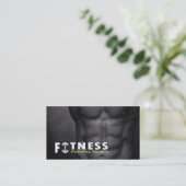 Carte De Visite Professionnel Fitness Personal Trainer Dumbbell (Debout devant)