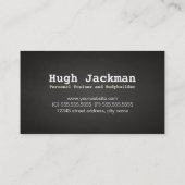 Carte De Visite Professionnel Fitness Personal Trainer Dumbbell (Dos)