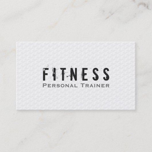 Carte De Visite Professionnel Fitness Personal Trainer Simplement  (Devant)