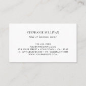 Carte de visite professionnel fleur sauvage (Dos)