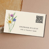 Carte de visite professionnel Fleur sauvage de cod