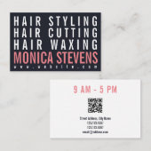 Carte De Visite Professionnel géant audacieux à la mode moderne (Devant / Derrière)