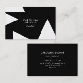 Carte de visite professionnel géométrique chic per (Devant / Derrière)
