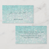 Carte De Visite Professionnel glamour moderne élégant bokeh (Devant / Derrière)