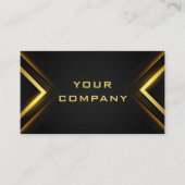 Carte de visite professionnel Gold Black (Devant)