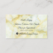 Carte de visite professionnel Gold et Navy (Dos)