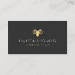 Carte de visite professionnel Gold Rams Head