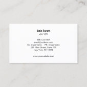 Carte de visite professionnel Gold Star (Dos)