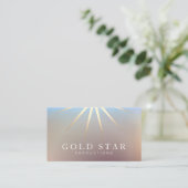 Carte de visite professionnel Gold Star (Debout devant)