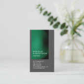Carte de visite professionnel Green Grey Personnal (Debout devant)