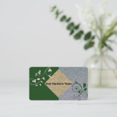Carte de visite professionnel Green Sparkle (Debout devant)