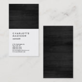Carte De Visite Professionnel Grey Bois Blanc Consultant tendance (Devant / Derrière)