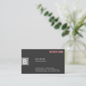 Carte de visite professionnel Grey Investment Bank (Debout devant)