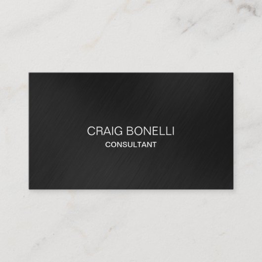 Carte de visite professionnel gris clair (Devant)