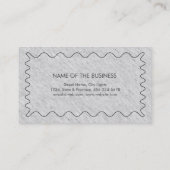 Carte De Visite Professionnel Gris clair Élégant Moderne Simple (Dos)
