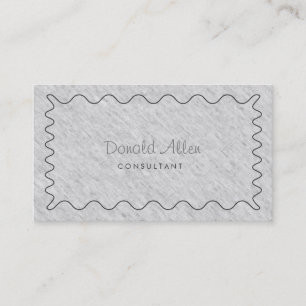 Carte De Visite Professionnel Gris clair Élégant Moderne Simple