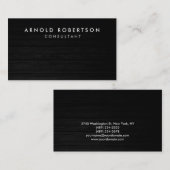 Carte de visite professionnel gris clair en bois (Devant / Derrière)