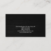 Carte de visite professionnel gris clair en bois (Dos)