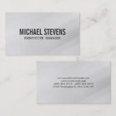 Carte De Visite Professionnel Gris Gris (Devant / Derrière)