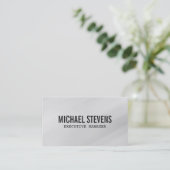 Carte De Visite Professionnel Gris Gris (Debout devant)