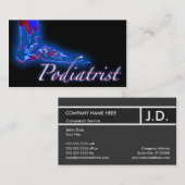 Carte De Visite professionnel gris : pédicure (Devant / Derrière)