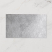 Carte De Visite Professionnel Gris Plain Moderne (Dos)