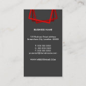 Carte De Visite Professionnel gris rouge moderne (Dos)