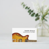 Carte de visite professionnel guitariste (Debout devant)
