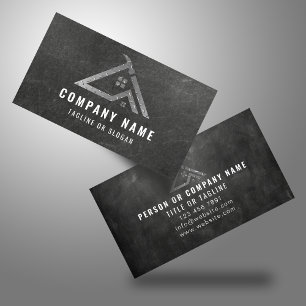 Carte De Visite Professionnel Handyman Logo Entrepreneur en métal