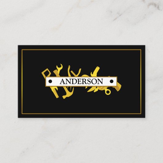 Carte De Visite Professionnel Handyman Réparation à domicile Busin (Devant)