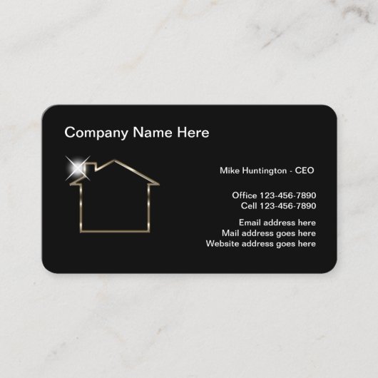 Carte De Visite Professionnel immobilier classique  (Devant)