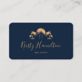 Carte De Visite professionnel immobilier côtier code QR (Devant)