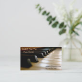 Carte De Visite Professionnel indépendant de tuteur de musique de (Debout devant)